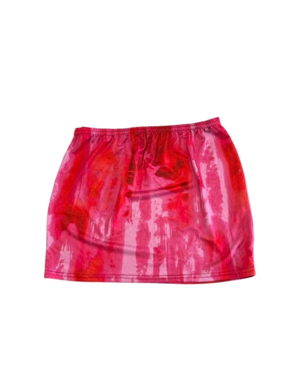 Pretty Little Thing Pink Tye Dye Mini Skirt Size 6